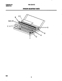 MOUNTING PARTS Diagram and Parts List for WAH106H1T2  Frigidaire Air Conditioner
