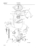 WSHR MTR, HOSE Diagram and Parts List for FWX233RES7  Frigidaire Washer