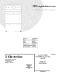 COVER Diagram and Parts List for GLEFZ384HCD  Frigidaire Range