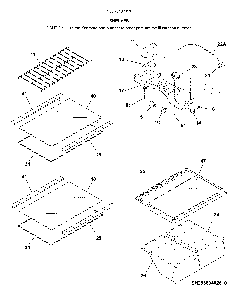 Shelves Diagram and Parts List for 25370402613  Kenmore Refrigerator