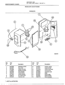 Part Location Diagram of A477301 Frigidaire Control board