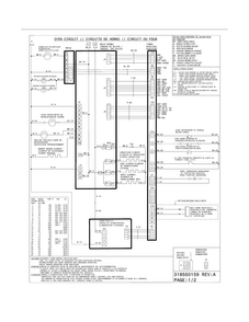 Wiring Diagram Diagram and Parts List for EI30DS55LBA  Electrolux Range