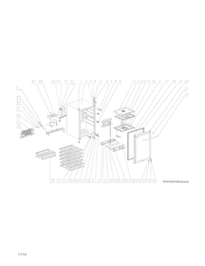 Recommended Spare Parts Diagram and Parts List for FFWC3822QS0  Frigidaire Wine and Beverage Cooler