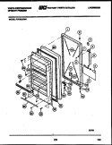 DOOR PARTS Diagram and Parts List for FU196LRW4  Frigidaire Freezer