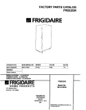 COVER Diagram and Parts List for MFU17M3GW2  Frigidaire Freezer