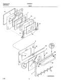 DOOR Diagram and Parts List for FEFB55CHSE  Frigidaire Range