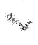 SHROUD, SCROLL, BLOWER MOTOR (`B` C Diagram and Parts List for A4LCC2  Frigidaire Air Conditioner