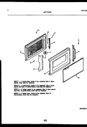 DOOR PARTS Diagram and Parts List for MCT1390P3  Frigidaire Microwave