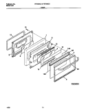 DOOR Diagram and Parts List for FEF368CCTC  Frigidaire Range