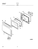 DOOR Diagram and Parts List for FGF337ASE  Frigidaire Range