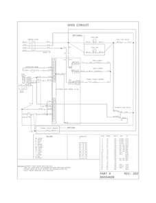 Wiring Diagram Diagram and Parts List for FFED3015PBD  Frigidaire Range