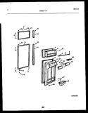DOOR PARTS Diagram and Parts List for FPEZ21TRW0  Frigidaire Refrigerator