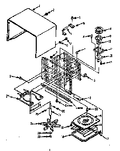 Cavity Parts-b Diagram and Parts List for 5648756181  Kenmore Microwave
