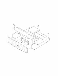 Control Panel Diagram and Parts List for 79048832901  Kenmore Wall Oven