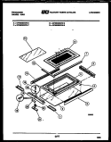 UPPER OVEN DOOR PARTS Diagram and Parts List for GPM638BDL8  Frigidaire Range