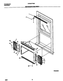 WINDOW MOUNTING PARTS Diagram and Parts List for FAC063T7A5B  Frigidaire Air Conditioner
