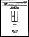 COVER Diagram and Parts List for GSIW36HH2  Frigidaire Refrigerator