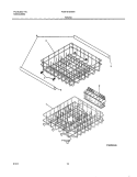 RACKS Diagram and Parts List for FDB101SAW0  Frigidaire Dishwasher