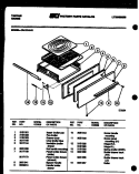 BROILER DRAWER PARTS Diagram and Parts List for 32-1014-23-01  Tappan Range