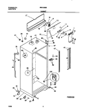 CABINET Diagram and Parts List for FRT21NNGB2  Frigidaire Refrigerator