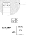 COVER Diagram and Parts List for FGFL79DCB  Frigidaire Range