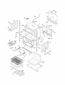 Lower Oven Diagram and Parts List for 79048769901  Kenmore Wall Oven