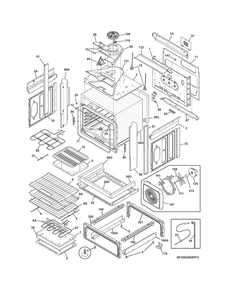 Body Diagram and Parts List for FGIS3065PFC  Frigidaire Range