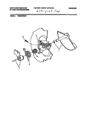 DETERGENT CUP Diagram and Parts List for DB664RBR0  Frigidaire Dishwasher