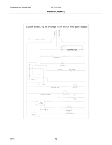 Wiring Schematic Diagram and Parts List for FFTR1814QW6B  Frigidaire Refrigerator