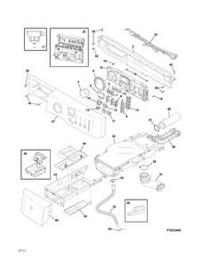 Controls Diagram and Parts List for EIFLS60LT0  Electrolux Washer