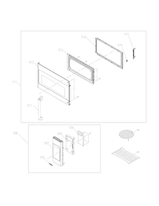 Control Panel,door,miscellaneous Diagram and Parts List for EI30SM35QSA  Electrolux Microwave