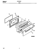 DOOR Diagram and Parts List for MEF322WESC  Frigidaire Range