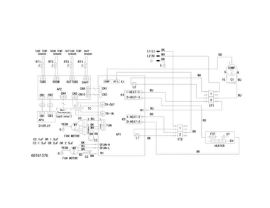 Wiring Diagram Diagram and Parts List for FFRP072LT60  Frigidaire Air Conditioner
