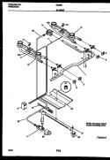 BURNER, MANIFOLD AND GAS CONTROL Diagram and Parts List for G32BNW5  Frigidaire Range