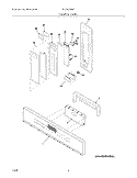 CONTROL PANEL Diagram and Parts List for GLEB27M9EBA  Frigidaire Microwave Oven Combo