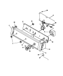 CONTROL PANEL Diagram and Parts List for FWX433RBT2  Frigidaire Washer