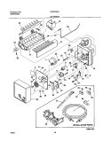 ICE MAKER Diagram and Parts List for FRS23W3AW9  Frigidaire Refrigerator