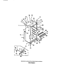 CABINET Diagram and Parts List for FPES18TCA0  Frigidaire Refrigerator