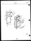 DOOR PARTS Diagram and Parts List for TSK180JN0D  Kelvinator Refrigerator