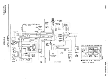Wiring Schematic Diagram and Parts List for OEMFRGCONV3K  Frigidaire Refrigerator