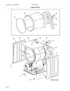 Part Location Diagram of 5304511380 Frigidaire BELT
