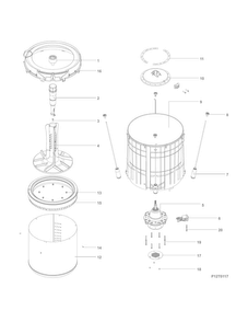 Part Location Diagram of 5304536561 Frigidaire Suspension Rod Assembly (Red)