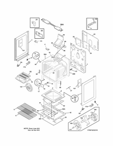 Body Diagram and Parts List for 79074232310  Kenmore Range