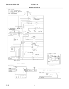 Wiring Schematic Diagram and Parts List for FFHS2612LS4  Frigidaire Refrigerator
