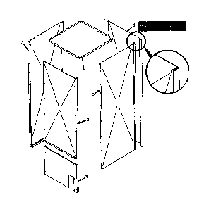 Plenum assembly Diagram and Parts List for 867749111  Frigidaire Air Conditioner