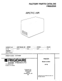 COVER Diagram and Parts List for CF181  Frigidaire Freezer