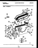 CHEST FREEZER PARTS Diagram and Parts List for MFC23M4AW1  Frigidaire Freezer