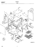 BODY Diagram and Parts List for FEFB55CHSE  Frigidaire Range