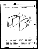 DOOR PARTS Diagram and Parts List for CEA1M1WSTE  Gibson Range