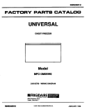 COVER Diagram and Parts List for MFC13M0BW1  Frigidaire Freezer
